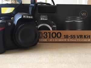 Cámara Nikon 3100 Con Lente De Kit 18-55