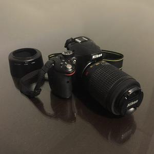 Cámara Nikon D5100 + Lente 55-200 + Memoria 16gb + Bolso