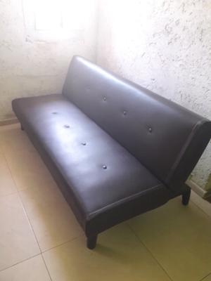 Futon cama de eco cuero 2 plazas, 3 cuerpos