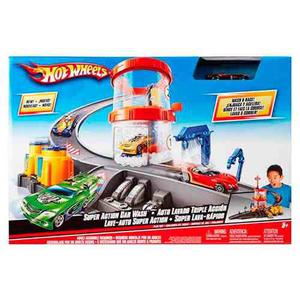 Hot Wheels Auto Lavado Triple Accion T