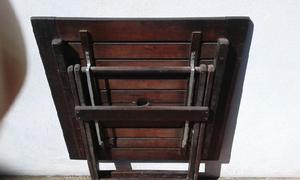 Juego de 2 sillones, mesa y sombrilla (usado)
