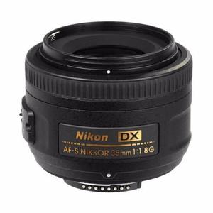 Lente Nikon 35mm F/1.8g Fijo Af-s Dx Nikkor Funda + Parasol