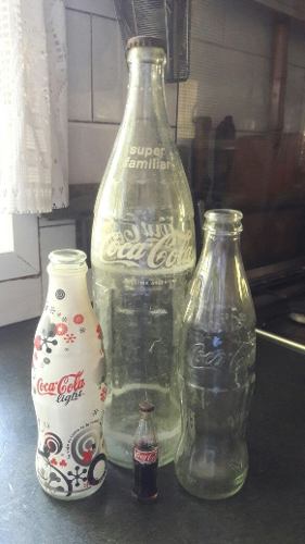 Lote Botellas Coca-cola De Vidrio Original