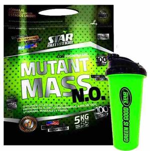 Mutant Mass No 5 Kg Star Nutrition Ganador De Peso + Shaker