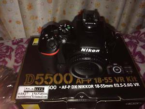 Nikon D5500 Full Hd 24,2 Mp + Lente Nikon 18-55 Vr Ii Nueva