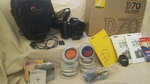 Nikon D70 + Lente Nikon Af+28-80kit De Accesorios