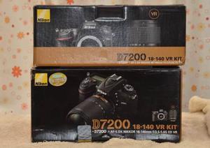 Nikon D7200 Full Hd 24 Mpx + Lente Nikon 18-140 Vr Nueva