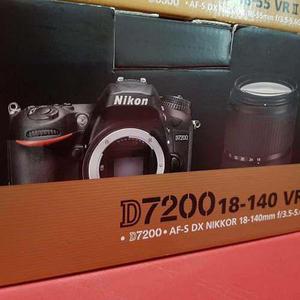 Nikon D7200 Kit Lente 18-140mm Hd 24 Mp Reflex