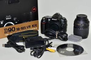 Nikon D90 + Lente 18-105 Mm F/3.5-5.6 G Impecable!