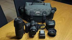 Nikon D90 Lentes 18-55, 70-300, 0.5-52mm 4000 Disparos
