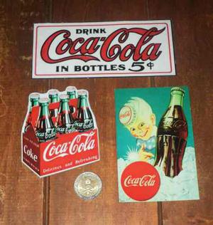 Pack De 3 Imanes De Coca-cola Retro Vintage