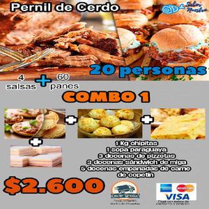 Pernil de Cerdo 30 personas Entrada envío gratis!! $2600