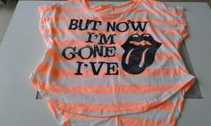 REMERA DE LOS ROLLING, TALLE ÚNICO