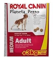 Royal Canin Medium Adulto X 18kg (15+3kg) + Envio Gratis Cap