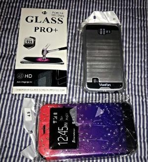 Templado y dos fundas LG K4