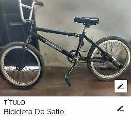 Vendo bicicleta freestyle de salto