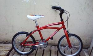 bicicleta kelinbike rodado 14 roja playera con frenos lista