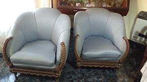 vendo juego de sillones antiguos