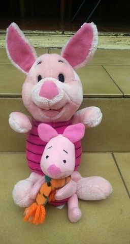 2 Peluches Personaje Abejitas Pigglet- Winnie Pooh
