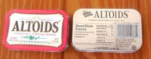 Altoids Lata Grande Llena Pastillas Mints Peppermint