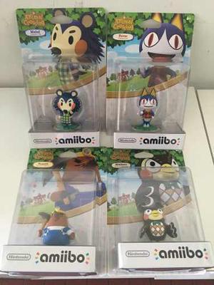 Amiibo Animal Crossing Resetti + Mabel + Rover + Blathers