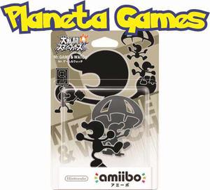 Amiibo Mr Game & Watch Edicion Smash Bros Blister Cerrado