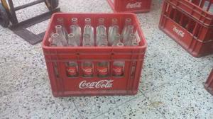 Cajon Coca Cola De Bar Con Envases Vacios Retornables De 350