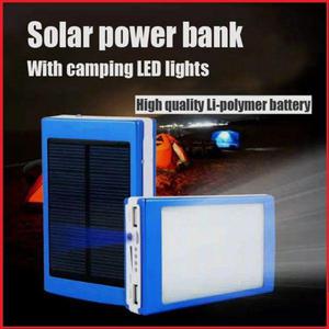 Cargador portatil solar con linterna de luz de led Power