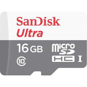Memoria Sandisk Micro Sd 16gb 48mb Clase 10 + Adaptador Sd