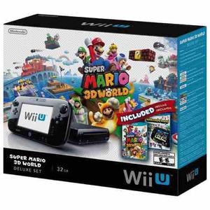 Nintendo Wii U Super Mario 3d World + 3 Juegos Impecable