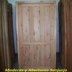 Puerta de entrada de madera oferta