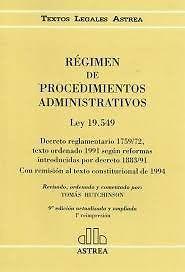 Regimen de procedimientos administrativos