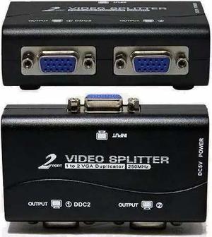 Splitter Distribuidor Vga 1x2 Amplificador Soporta x