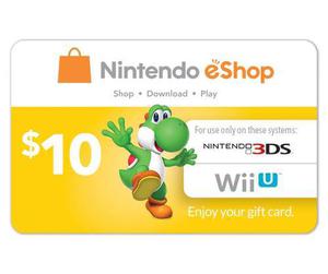 Tarjeta Nintendo E-shop - Wii U - Usa Entrega Inmediata !!!