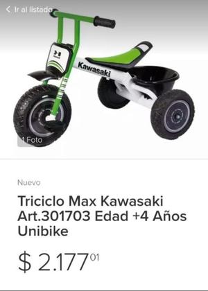 Triciclo Kawasaki.