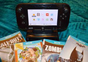 Wii U, Excelente Estado, 4 Juegos Originales