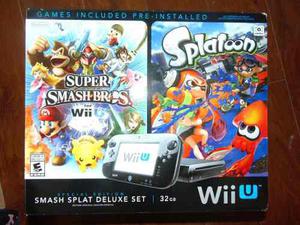 Wiiu En Caja Impecable+splatoon+super Smash Bros+bayonetta 2