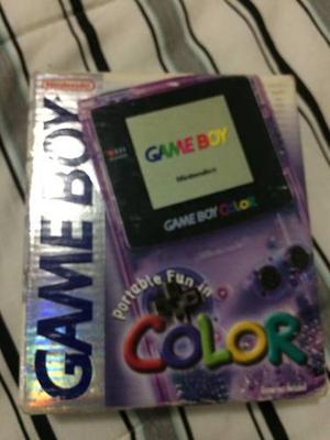 Gameboy Color Atomic Purple En Caja!!!