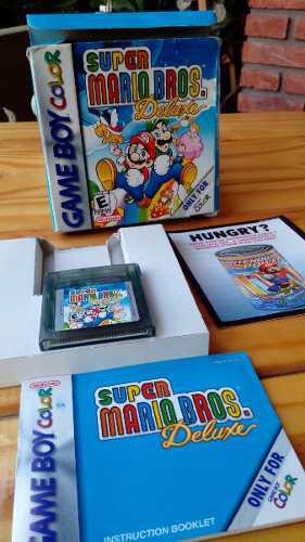 Juego Game Boy Super Mario Bross Deluxe En Caja Y Manual