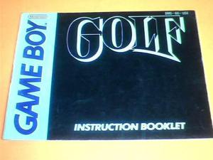 Manual Game Boy - Golf - 26 Paginas