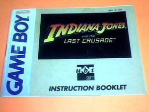 Manual Game Boy - Indiana Jones And The Last Crusade -21 Pag