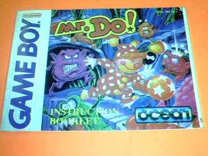 Manual Game Boy - Mr Do - 9 Paginas