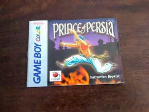 Manual Prince Of Persia 1 Game Boy