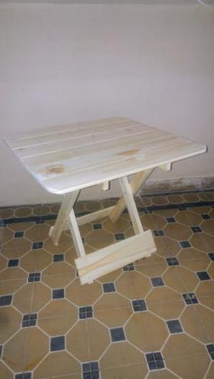Mesas plegables de madera