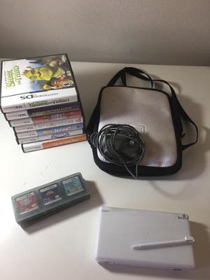 Nintendo Ds Lite + 7 Juegos + Funda + Cargador