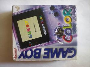 Nintendo Game Boy Color Atomic Purple Completo Coleccion