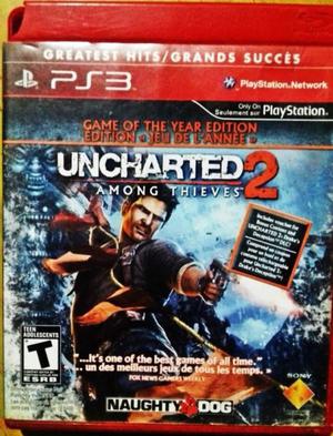 Vendo uncharted 2 para Ps3 Original + Voucher