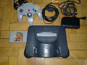 Consola De Nintendo 64 Con Sus Cables Originales 1 Juego