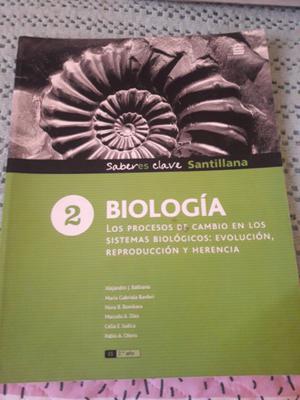 Libro biología. Santillana (saberes clave)