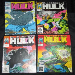Lote 4 comics Hulk Marvel Argentina. Avengers. Iron Man